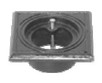 Duco 110 mm r�rbr�ndkarm uden rist/d�ksel, firkantet, GG