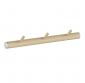 Beslagsboden vandret knager�kke m/3 knager - Tr�/mat gr�