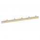 Beslagsboden vandret knager�kke m/5 knager - Tr�/mat gr�