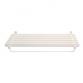 Lastein Norline 76 hattehylde m/knager�kke og b�jlestang - Hvid/hvid