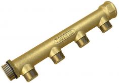 Fordelerrør 1/2'' med 4 afgreninger