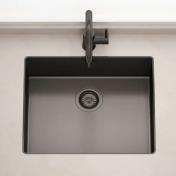 Lavabo Kubus 500 Soft Slim køkkenvask - Dark bronze