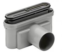 Unidrain Udløbshus ø75 mm vandret med vandlås