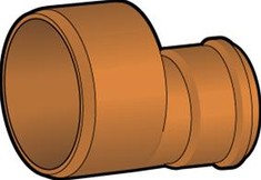 Wafix kloak reduktion 160 x 110 mm PP rd