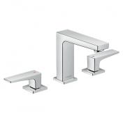 hansgrohe Metropol 110 3-huls hndvaskarmatur m/push-open bundventil - Krom