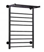 TVS Eldo H håndklædetørrer m/hylde - Sort