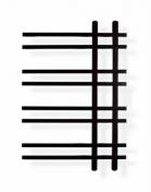 Svedbergs Vento håndklædetørrer - 55x120 cm - Sort