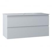 Nortiq Brazil 100 One-box møbelsæt m/skuffer - Flatpack - Mat hvid