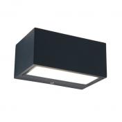 Lutec Architectural Gemini udendrslampe 14 x 6,5 cm - Mrk gr