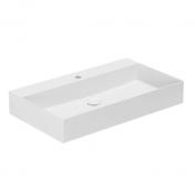 Lavabo Elegance SQ 80 håndvask t/væg eller møbel - Uden overløb