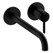 Damixa Iris hndvaskarmatur til indbygning m/Koldstart - 250 mm - Mat sort