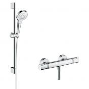 Hansgrohe Croma Select S brusest m/Ecostat Comfort termostat