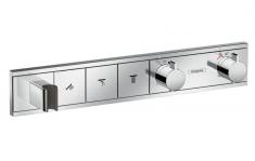 hansgrohe RainSelect Termostatarmatur til indbygning til 3 udtag m/bruserholder -  Krom