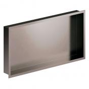 Damixa Zen badevrelseshylde til indbygning - Rektangulr - Brstet grafitgr