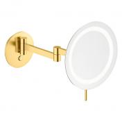 Damixa Zen make-up spejl m/lys og 5x forstrrelse - Brstet messing