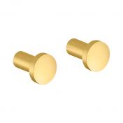 Damixa Zen hndkldekrog 2 stk. - Brstet messing