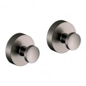 Damixa Zen hndkldekrog m/roset 2 stk. - Brstet grafitgr