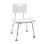 Ridder Assistent badestol m/ryg - Hvid