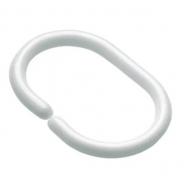 Hefe Ringe til forh&aelig;ng, C-formet - hvid - 12 stk.