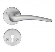 Beslagsboden indendrs drgreb inkl ngleskilt B284 - Brstet krom