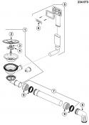 Blanco komplet afl�b til Andano/Etagon - uden excenter