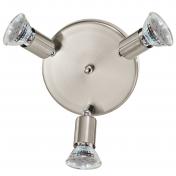 Eglo Mini Rondel m/LED spots - Brstet stl