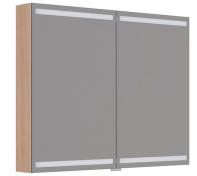 Dansani Level spejlskab 100 m/LED og lysstyring - Lys eg