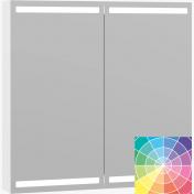 Dansani Level spejlskab 80 m/LED og lysstyring - Valgfri farve