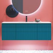 Dansani Luna Urban 140 møbelsæt m/Minore vask og riflet front - Valgfri farve