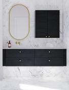 Dansani Luna Urban 160 mbelst m/Minore hndvask og skuffer - Sort eg