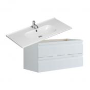 Dansani Luna Urban 100 mbelst m/Kantate vask og integrerede greb - Hvid mat