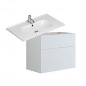 Dansani Luna Urban 80 mbelst m/Kantate vask og skuffer - Hj - Hvid mat