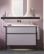 Dansani Luna Urban 100 mbelst m/Kantate vask og hndkldeholder - Hj - Valgfri farve/sort ramme