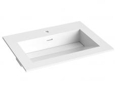 Strømberg Corian 60 møbelvask - 1 hanehul - Mat hvid