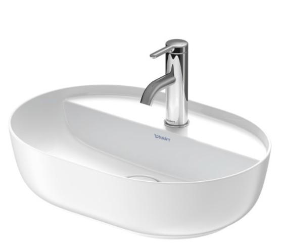 Duravit Luv 50 fritstående bowlevask - 1 hanehul - Mat hvid Duravit Luv 50 fritstående bowlevask - 1 hanehul - Mat hvid