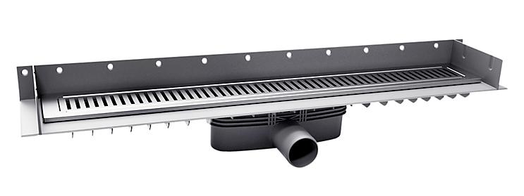 Purus Line sampak 800 mm Ø50 vandret lav med vandlås