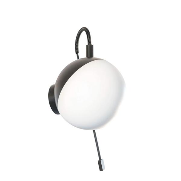Dansani Bubble LED-lampe til spejl m/lysstyring Ø120mm - Mat sort Dansani Bubble LED-lampe til spejl m/lysstyring Ø120mm - Mat sort