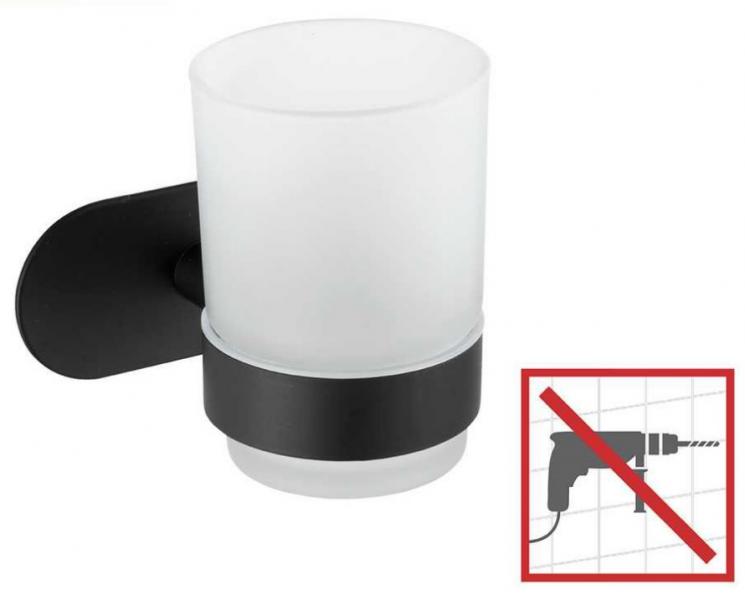 Wenko Orea tandbørstekrus til væg - Mat sort - Skuefri Wenko Orea tandbørstekrus til væg - Mat sort - Skuefri