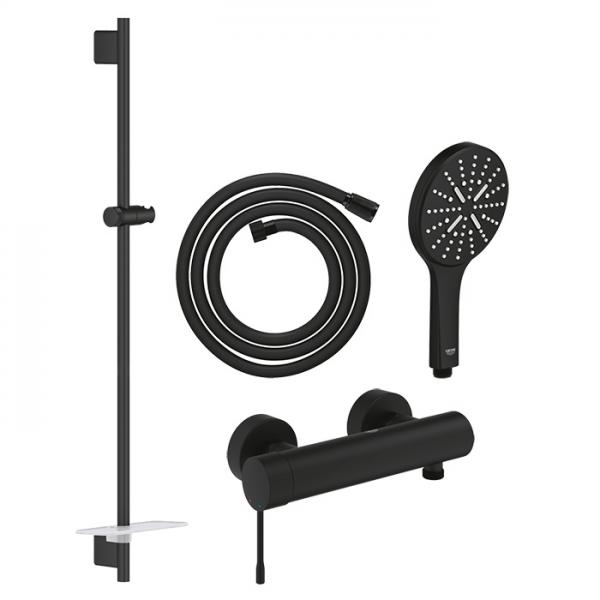 Grohe Rainshower SmartActive komplet brusesystem - 900 mm - Mat sort