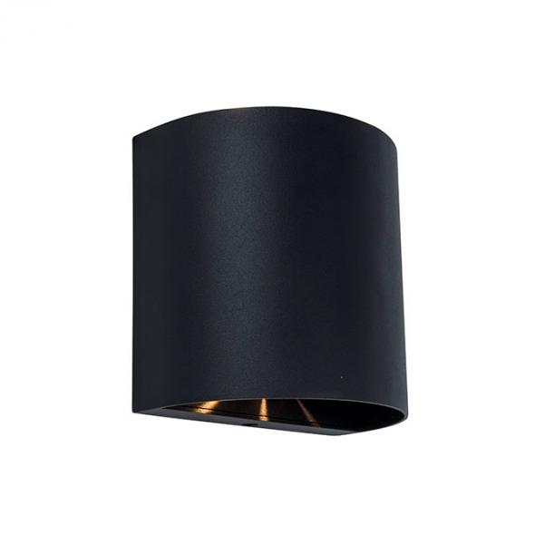 Lutec Architectural Gemini Beams afrundet udendørslampe til væg - Mat sort Lutec Architectural Gemini Beams afrundet udendørslampe til væg - Mat sort