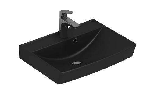 Dansani Cappella 50 håndvask t/væg eller møbel - 1 hanehul - Antracit Dansani Cappella 50 håndvask t/væg eller møbel - 1 hanehul - Antracit