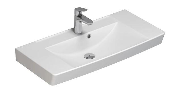 Dansani Cappella 80 møbelvask - 1 hanehul - Mat hvid Dansani Cappella 80 møbelvask - 1 hanehul - Mat hvid