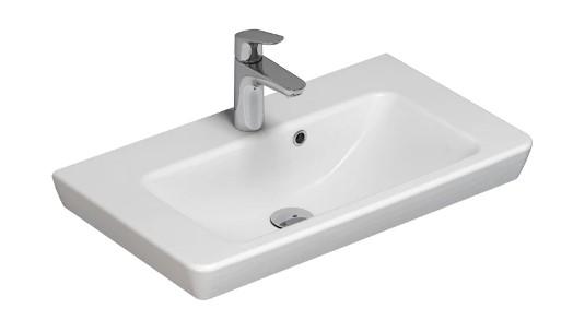 Dansani Lotto 80 håndvask t/væg eller møbel - 1 hanehul Dansani Lotto 80 håndvask t/væg eller møbel - 1 hanehul