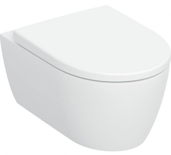 Geberit iCon væghængt toilet m/TurboFlush og toiletsæde - Hvid mat Geberit iCon væghængt toilet m/TurboFlush og toiletsæde - Hvid mat