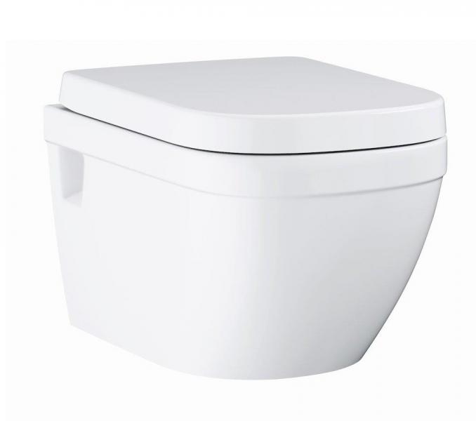 Grohe Euro Ceramic væghængt toilet Rimless inkl sæde m/soft close og quick release Grohe Euro Ceramic væghængt toilet Rimless inkl sæde m/soft close og quick release