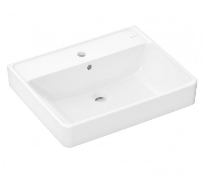 hansgrohe Xanuia Q 60 håndvask t/væg - 1 hanehul hansgrohe Xanuia Q 60 håndvask t/væg - 1 hanehul