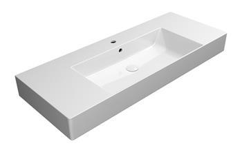 GSI Kube X 120 håndvask med afsætning t/væg - ExtraGlaze GSI Kube X 120 håndvask med afsætning t/væg - ExtraGlaze