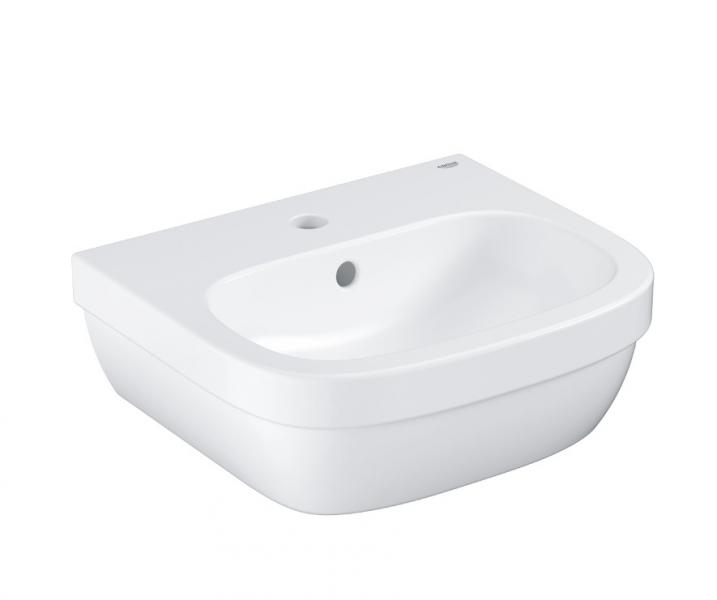Grohe Euro 45 håndvask t/væg - 1 hanehul Grohe Euro 45 håndvask t/væg - 1 hanehul