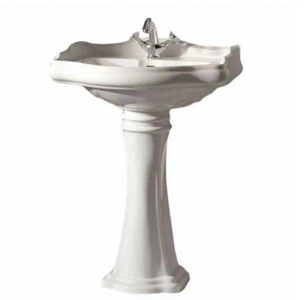 Lavabo Retro 69 håndvask t/gulv med piedestal - 1 hanehul Lavabo Retro 69 håndvask t/gulv med piedestal - 1 hanehul