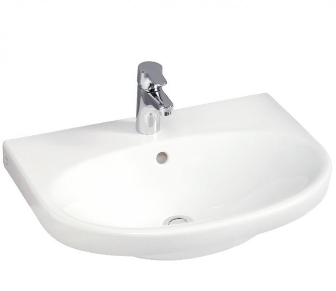 Gustavsberg Nautic 56 håndvask t/væg - Uden hanehul